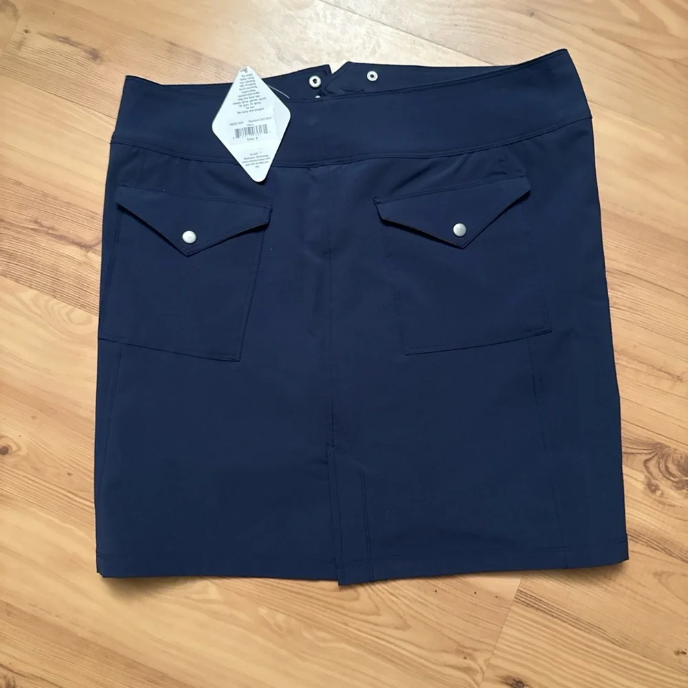 Jofit Dark Blue Skort with Zippered Pockets - Picture 4 of 5